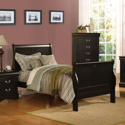 Louis Philippe III Youth Bedframes 19510T Black By Acme Furniture