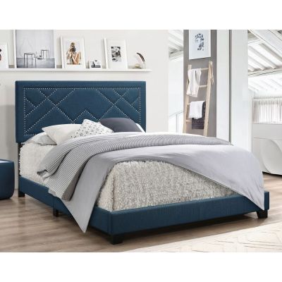 Ishiko Bed Frames 20857EK Linen By Acme Furniture