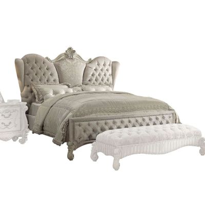 Versailles Bed Frames 21130Q Velvet By Acme Furniture