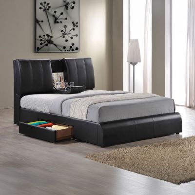 Kofi Bed Frames 21270Q Black By Acme Furniture