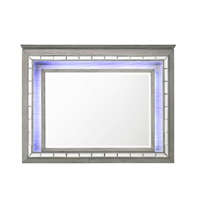 Antares Mirror 21824 Gray By Acme Furniture