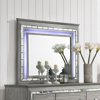 Antares Mirror 21824 Gray By Acme Furniture