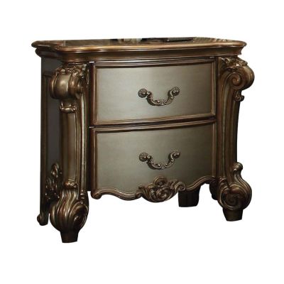 Vendome Nightstand 23003 Gold By Acme Furniture