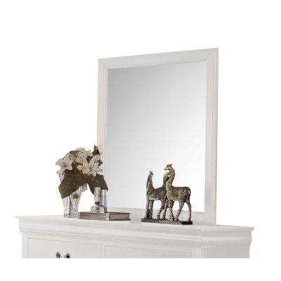 Louis Philippe Mirror 23834 White By Acme Furniture