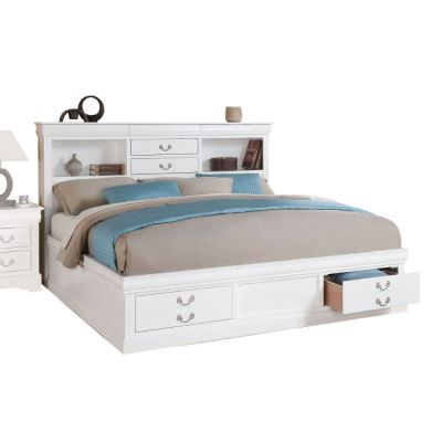 Louis Philippe III Bed Frames 24490Q White By Acme Furniture