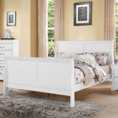 Louis Philippe III Bed Frames 24497EK White By Acme Furniture