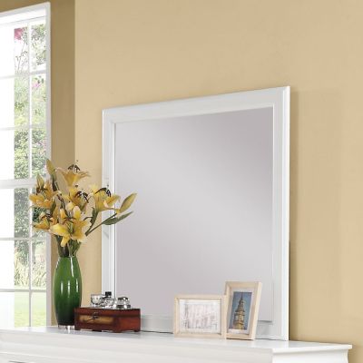 Louis Philippe III Mirror 24504 White By Acme Furniture