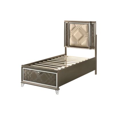 Skylar Youth Bedframes 25340T Champagne By Acme Furniture