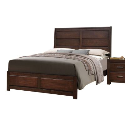 Oberreit Bed Frames 25787EK Walnut By Acme Furniture