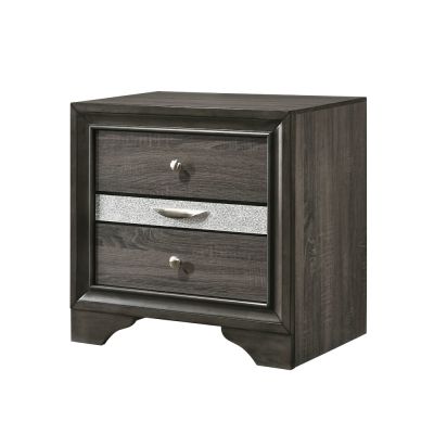 Naima Nightstand 25973 Gray By Acme Furniture