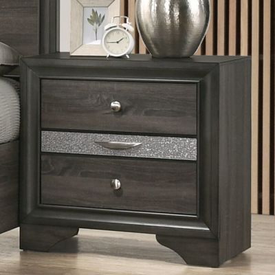 Naima Nightstand 25973 Gray By Acme Furniture