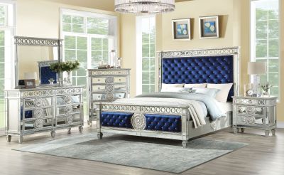 Varian Bed Frames 26150Q Blue By Acme Furniture