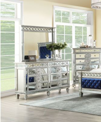 Varian Dresser 26155 Mirrored By Acme Furniture