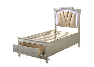 Kaitlyn Youth Bedframes 27240T Champagne By Acme Furniture