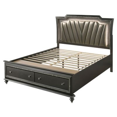 Kaitlyn Bed Frames 27274CK Gray By Acme Furniture