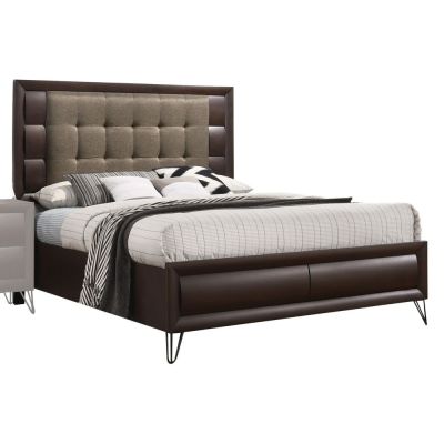 Tablita Bed Frames 27457EK Merlot By Acme Furniture