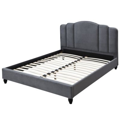 Giada Bed Frames 28967EK Charcoal By Acme Furniture