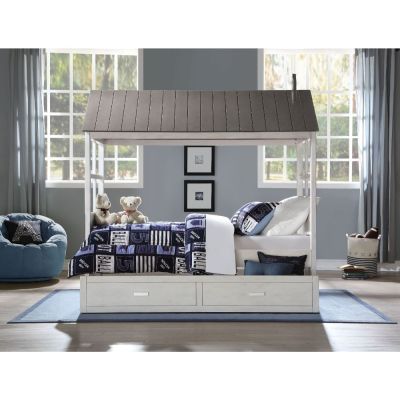 Tree House II Youth Trundle 37173 White By Acme Furniture