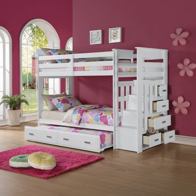 Allentown Youth Bunk Bed 37370 White By Acme Furniture