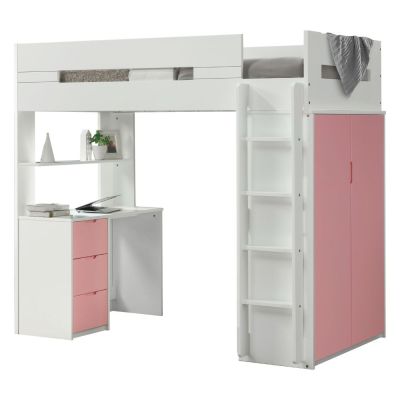 Nerice Youth Loft Bed 38040 Pink By Acme Furniture