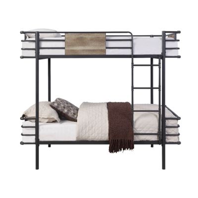 Deliz Youth Bunk Bed 38130 Gunmetal By Acme Furniture