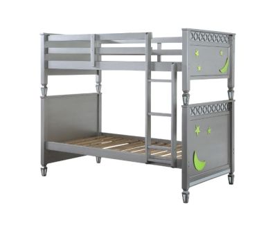 Valerie Youth Bunk Bed 38325 Silver By Acme Furniture