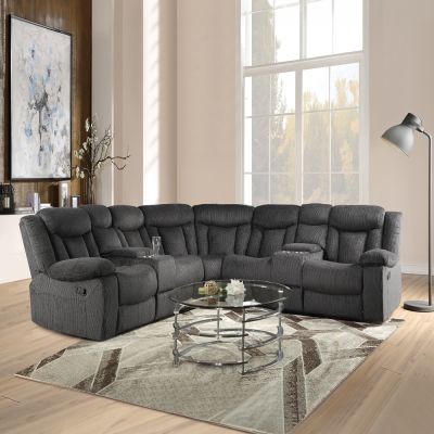 Rylan Reclining Sofa 54965 Brown By Acme Furniture