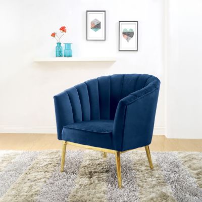 Colla Accent Chair 59815 Blue By Acme Furniture