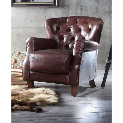 Brancaster Accent Chair 59830 Vintage By Acme Furniture