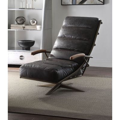 Ekin Accent Chair 59834 Leather By Acme Furniture