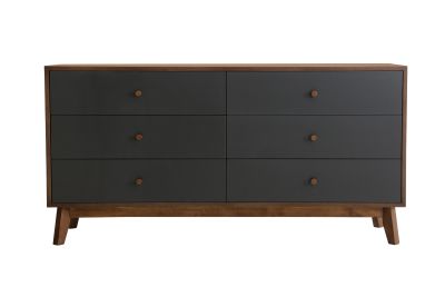 Nova Domus Dali Mid-Century Grey & Walnut Dresser