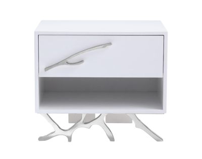 Modrest Legend Modern White Nightstand