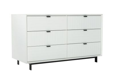 Nova Domus Valencia Contemporary White Dresser