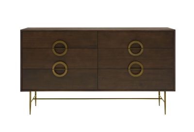 Modrest Selena Modern Acacia & Brass Dresser