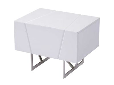 Modrest Chrysler Modern White Nightstand