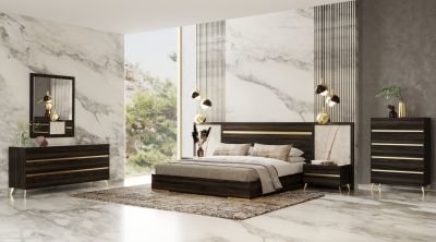 Nova Domus Velondra - Modern Eucalypto + Marble Chest