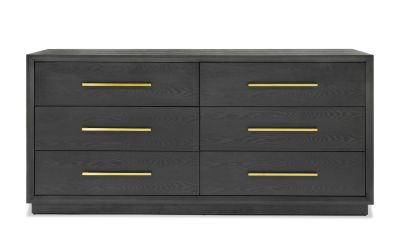 Modrest Manhattan- Contemporary Grey and Gold Dresser 