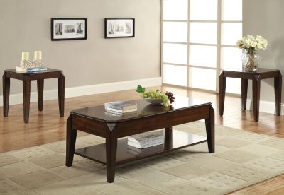 Docila Coffee & End Table 80660 Walnut By Acme Furniture