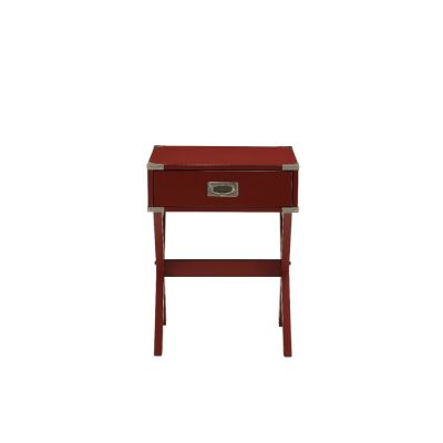 Babs Accent Table 82820 Red By Acme Furniture