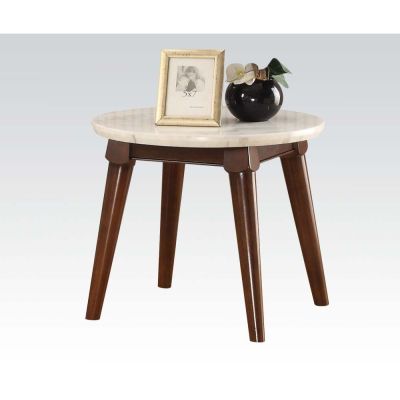 Gasha Coffee & End Table 82892 White By Acme Furniture