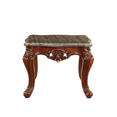 Eustoma Coffee & End Table 83067 Walnut By Acme Furniture