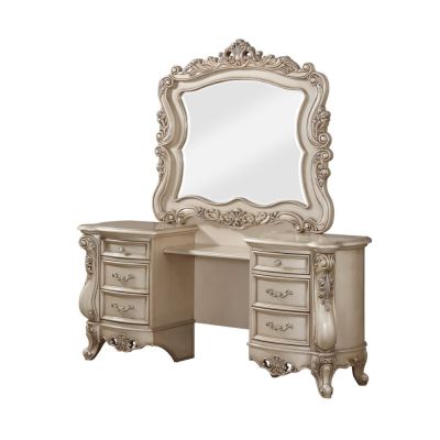 Gorsedd Vanity 90740 Gold By Acme Furniture