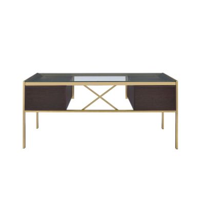 Yumia Desk 92785 Gold By Acme Furniture