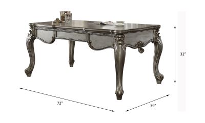 Versailles Desk 92820 Platinum By Acme Furniture