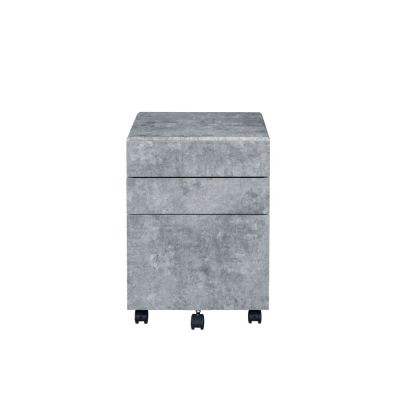 Jurgen Office Cabinet 92909 Silver By Acme Furniture