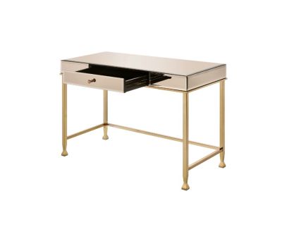 Canine Desk 92977 Champagne By Acme Furniture