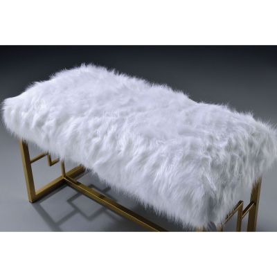 Bagley II Accent Bench 96451 White By Acme Furniture