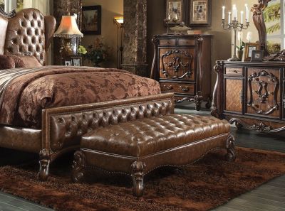 Versailles Accent Bench 96539 Brown By Acme Furniture