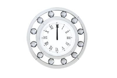 Boffa Accent Clock 97405 Mirrored By Acme Furniture