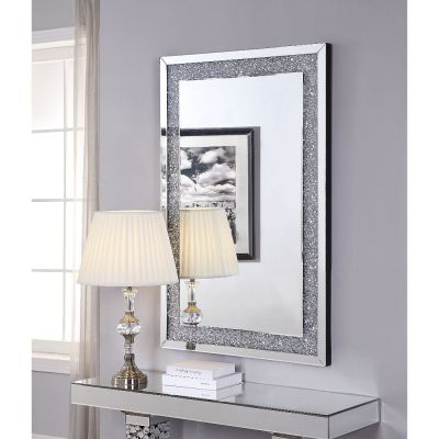 Noralie Accent Mirror 97573 Mirrored By Acme Furniture